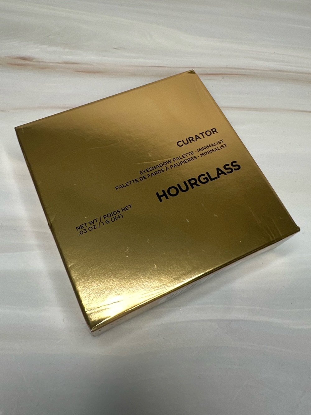 Hourglass Curator Eyeshadow Palette Minimalist Gold Compact New w/ Box - Picture 11 of 11